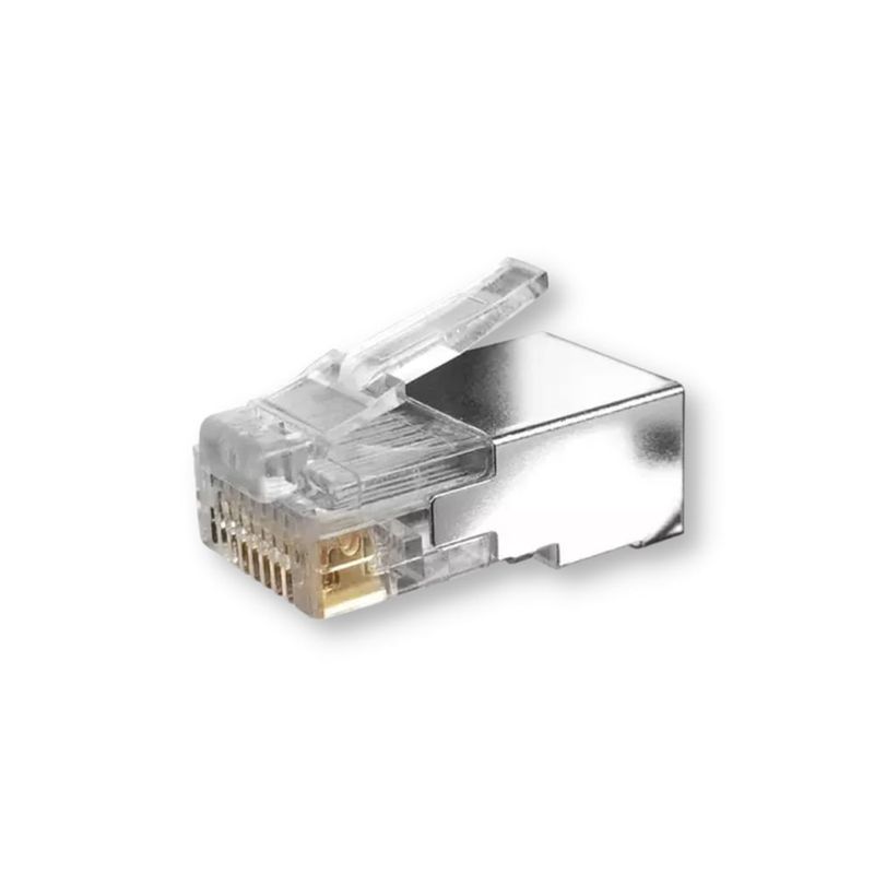 Conector modular Cat.6 UTP escalonado con barra de carga (4 arriba 4 abajo), Soluciones avanzadas de enchufe modular para aplicaciones críticas de red