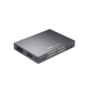 Switch Capa2 Reyee RG-ES218GC-P administrable cloud de 16 Puertos PoE y 2 Puertos SFP