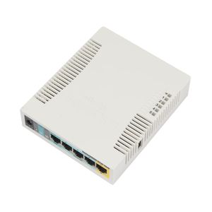 Router Home AP MikroTik RB951UI-2HnD WiFi4 en banda 2.4GHz y con 5 puertos fast ethernet