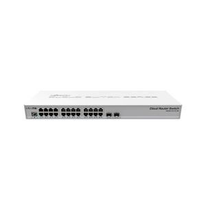Switch MikroTik Capa 3 CRS326-24G-2S+RM modelo de 24 Puertos Gigabit y 2 interfaces SFP+, para rack
