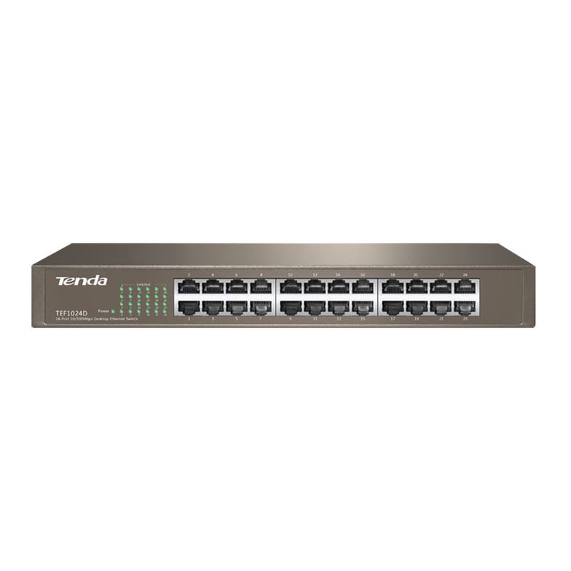 SWITCHING---ROUTING-Switches-TENDA-TEF1024D-24-puertos-FastEthernet-metalico-Rack-escritorio