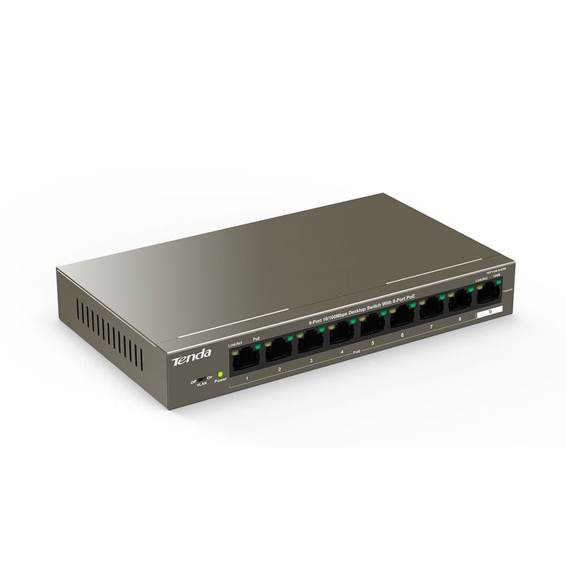 SWITCHING---ROUTING-Switches-TENDA-TEF1109P-8-63W-8-puertos-POE-FAst-ethernet