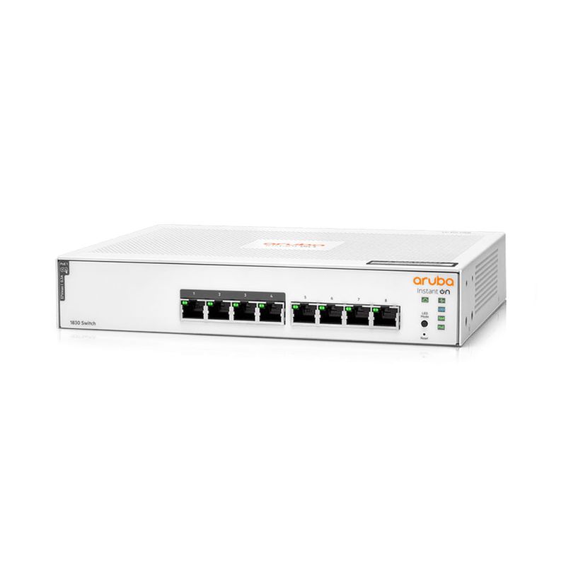 SWITCHING---ROUTING-Switches-ARUBA-Switch-1830-8G-PoE-65W-clase4-Instant-On