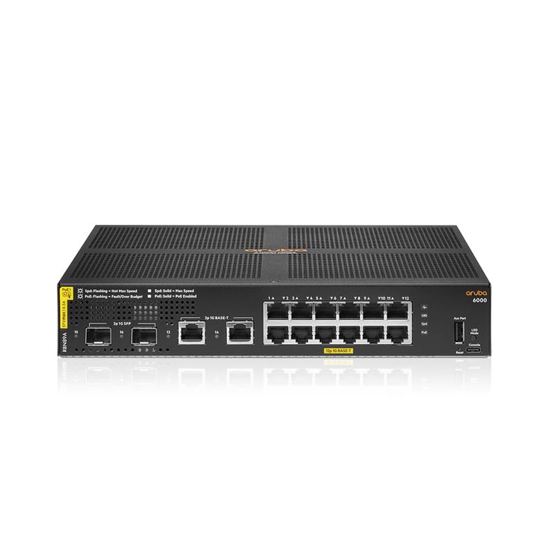 SWITCHING---ROUTING-Switches-ARUBA-R8N89A-Aruba-6000-12G-Class4-PoE-2G-2SFP-139W-Switch