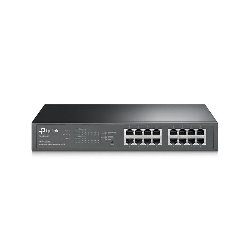 TL-SG2210P, JetStream Smart Switch de 8 puertos Gigabit PoE con 2 ranuras  SFP