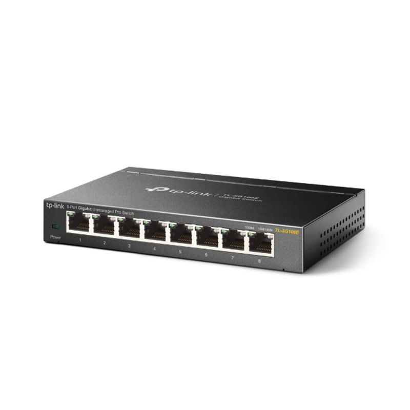 TP-LINK Switch de 8 puertos gigabit no administrable TL-SG108