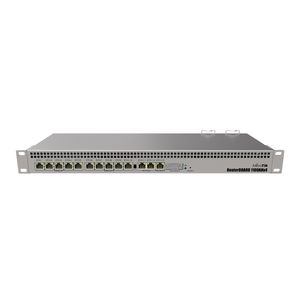Router MikroTik RB1100AHX4 con 13 interfaces gigabit ethernet, 4 nucleos a 1.4GHz y 1GB RAM