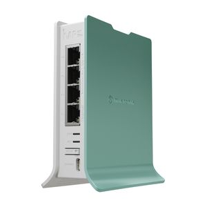 Routerboard hAP ax lite de MikroTik, 4 puertos ethernet gigabit y WiFi6 2.4GHz