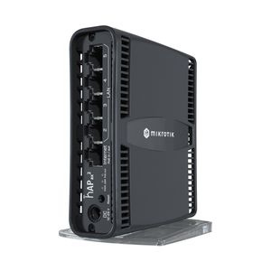 Routerboard hAP ax2 de MikroTik, con 5 puertos ethernet gigabit y WiFi6 dualband