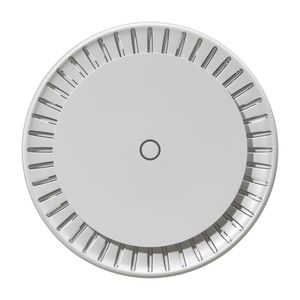 CAP AX de MikroTik, con 2 puertos ethernet gigabit y una inalámbrica WiFi6 AX1800
