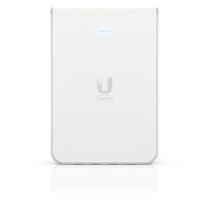Punto de Acceso de Pared Ubiquiti UniFi U6-IW WiFi6 AX5300, Dual band con 4 puertos gigabit ethernet