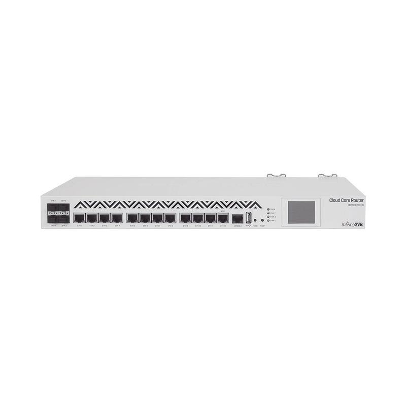 Cloud Core Router MikroTik CCR1036-12G-4S con 12 puertos gigabit y 4  ranuras SFP