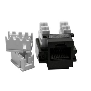GLC JACK RJ45 110 IDC,A/B, NEGRO categoría 5e