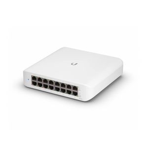 Switch Ubiquiti UniFi USW-Lite-16-POE Capa 2 de 16 puertos ethernet gigabit, incluido 8 puertos PoE+
