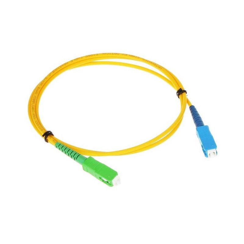 Cable fibra optica SC/APC simple netcord internet 5 metros - MEGATRONICA