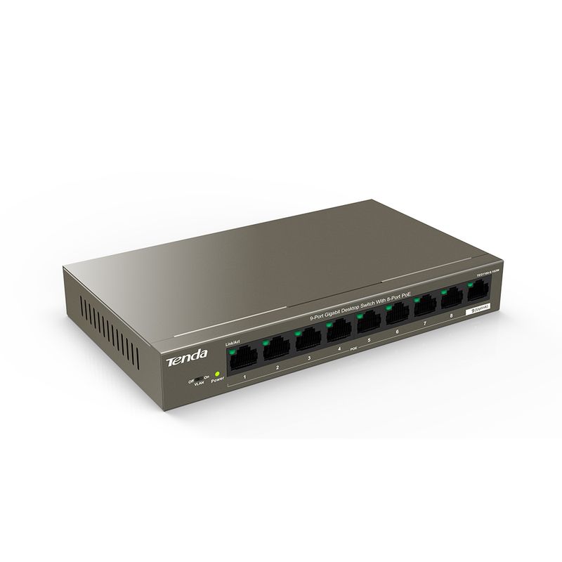 Ubiquiti Networks - Switch UniFi de 8 puertos, Administración PoE+ Gigabit  con SFP, 150 W (US-8-150 W), Plateado