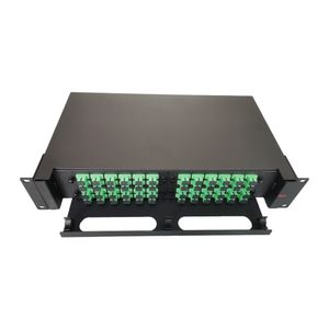 Bandeja de fibra óptica GLC con adaptador y pigtail SC/APC X 48 puertos