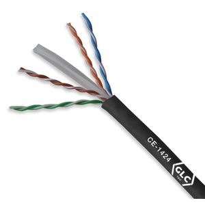 Rollo de cable UTP CAT 6 AWG23 en 305Mts para uso de interior y exterior
