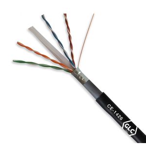 Rollo de cable FTP blindado CAT 6 AWG23 en 305Mts para uso de exterior 100% cobre