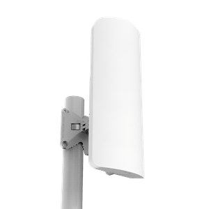 Antena integrada para enlaces como AP Multipunto o AP WiFi MikroTik RB911G-2HPnD-12S, con una antena de 12dBi y una interfaz gigabit ethernet