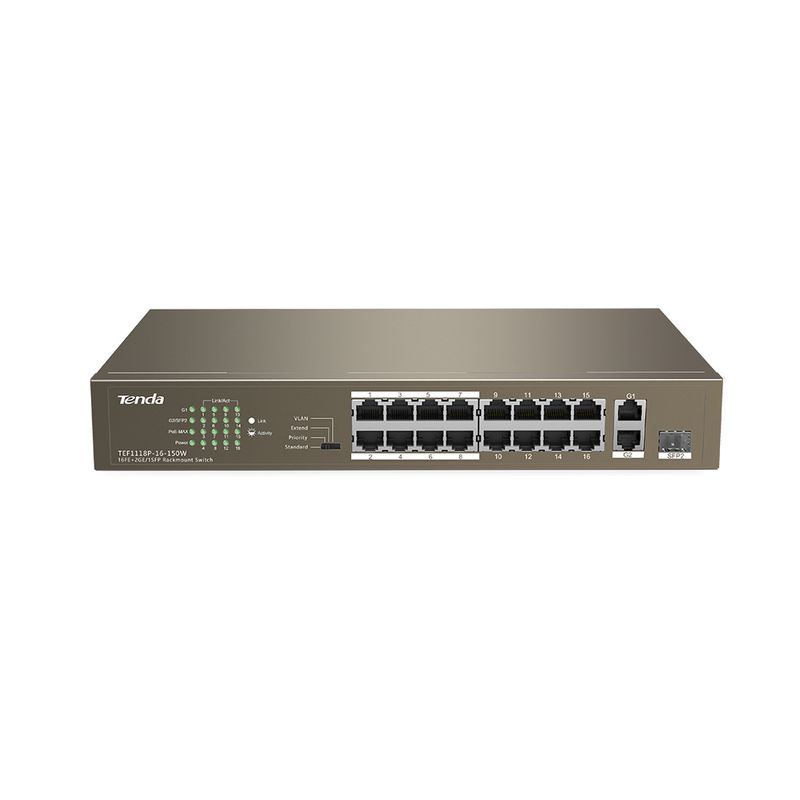 Switch PoE AF/AT Industrial C-DATA CI4084GS-POE con 8 puertos ethernet  gigabit y 4 puertos SFP