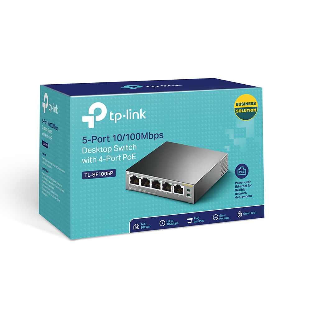 TP-LINK Switch 8 Puertos Gigabit, 4 PoE 802.3af TL-SG108PE