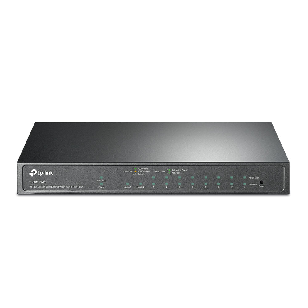 TL-SG1210MPE Switch inteligente sencillo Gigabit de 10 puertos con PoE+ ...