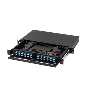 Bandeja para organización de fibra optica ODF de 24 conexiones LC/UPC Duplex GLC-BANDFO-LCPC-001 en marca GLCTec