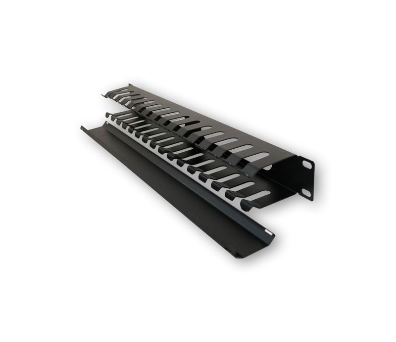 Organizador de cable horizontal para rack/Doble/ 2U