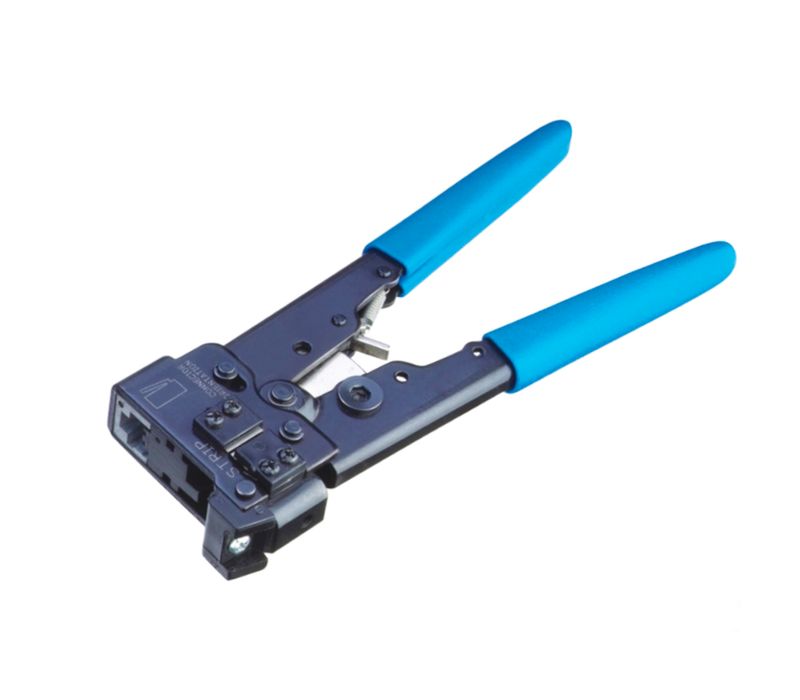 Herramienta de crimpado RJ45 para conectores de paso RJ45, Tecnologías  avanzadas de fibra óptica: Elevando la conectividad moderna