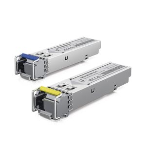 Par de Modulos SFP Monomodo Simplex 1.25 Gbps Ubiquiti para 3KM