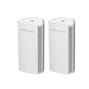 Repetidores Mesh WI-FI6 de Ruijie M18 en paquete con 2 unidades, 3 puertos ethernet (2 WAN, 1 LAN)