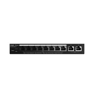 Switch cloud capa 2 con gestion en nube gratuita de 10 puertos gigabit, 8 Interfaces PoE+ con fuente de 70W