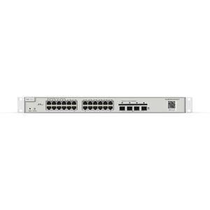 Switch de clase enterprise capa 2 con gestion en nube gratuita de 24 puertos gigabit PoE+ y 4 ranuras SFP+