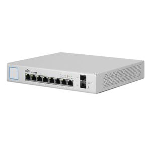 Switch UniFi de Ubiquiti US-8-150W Capa 2 de 8 puertos gigabit PoE 802.3af/at y 2 puertos SFP