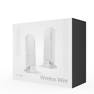 Kit de conectividad punto a punto en banda 60 GHz para 200Mts de distancia, el kit es una pareja de RBWAPG de 60GHz que cuentan con interfaces gigabit