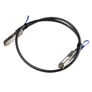 Cable de conexión directa MikroTik XQ+DA0001, admite conexiones QSFP+ a QSFP+ / QSFP28 a QSFP28 y velocidades 40G/100G, largo de 1 metro