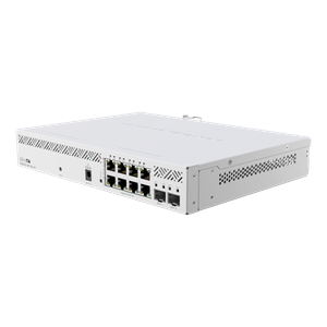 Switch Capa 2 de MikroTik CSS610-8P-2S+IN con 8 Puertos PoE Pasivo Gigabit y 2 ranuras SFP+