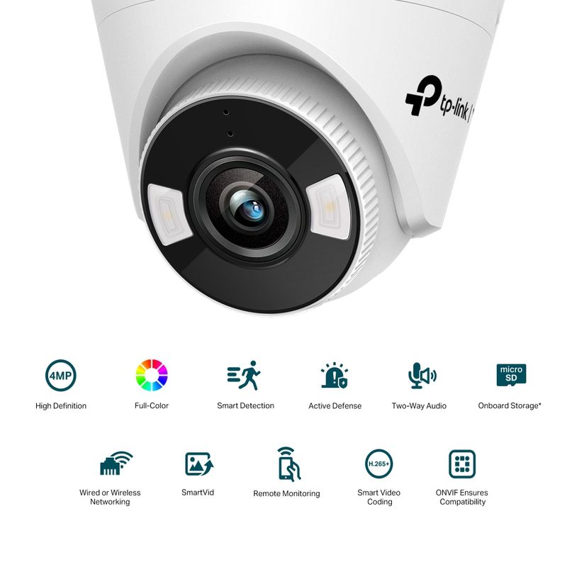 Cámara de videovigilancia inalámbrica PNI IP418 4MP con batería