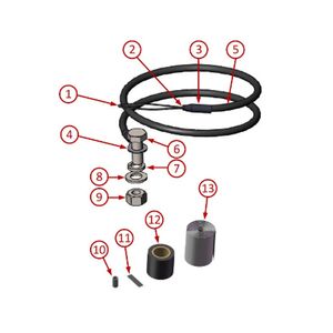 Kit de puesta a tierra para cable CAT5e F/UTP 8mm y CAT6A N000082L173A