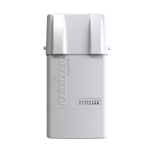 Radio conectorizado en banda 5GHz de MikroTik RB911G-5HPacD-NB NetBox 5, con 1 puerto ethernet gigabit, 2 conectores RP-SMA e inalámbrica 802.11ac