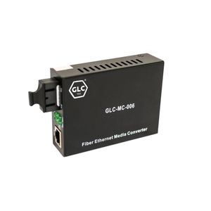 Conversor de medios monomodo GLCTec GLC-MC-006, conversor monomodo SC/UPC a ethernet gigabit, longitud de onda Tx/Rx1310nm Duplex.