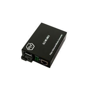 Conversor de medios monomodo GLCTec GLC-MC-008-2, Conversor  monomodo SC/UPC a ethernet gigabit, distancia 60km en longitud de onda Tx1550nm/Rx1310nm