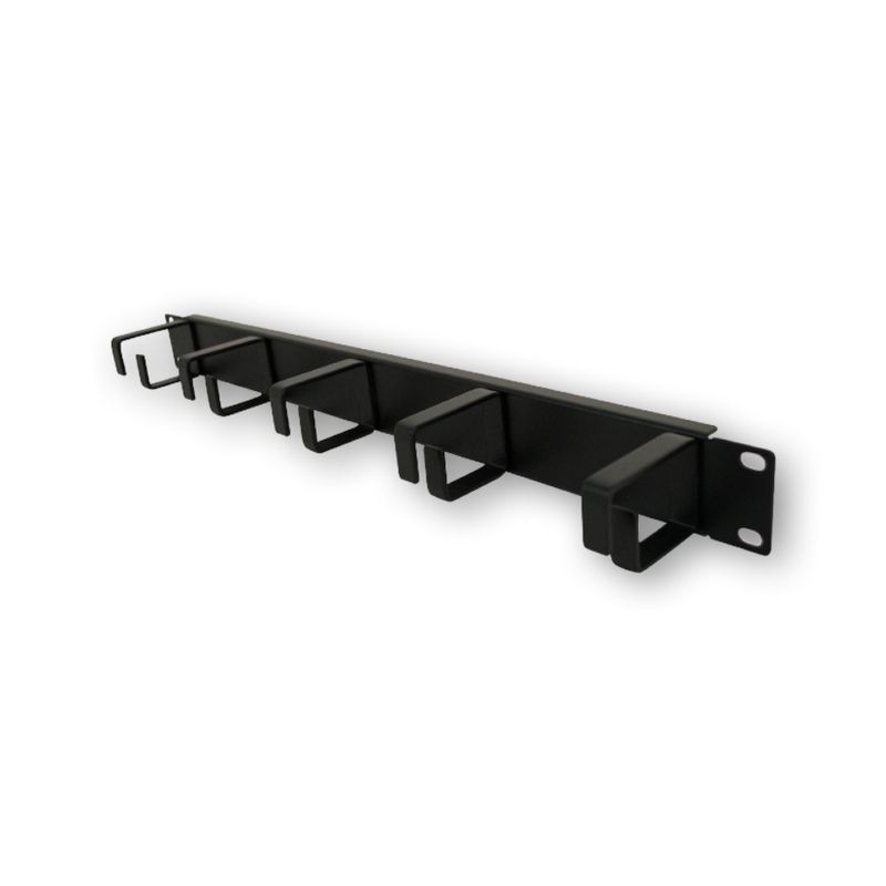 Phasak Organizador de Cables para Rack 19 1U Negro