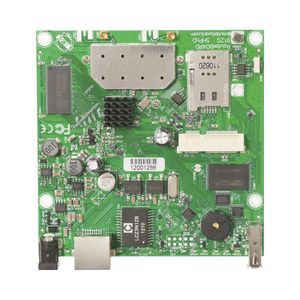RouterBoard MikroTik RB912UAG-5HPnD para armar solución inalámbrica en banda 5GHz 802.11N con dos conectores MMCX