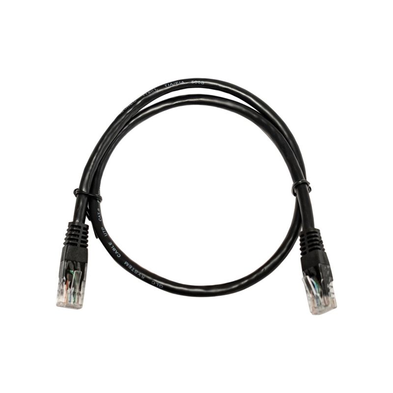 Organizador de cable o fibra para rack de 1U metálico en color negro marca  GLCTec GLC-ORGAB-001