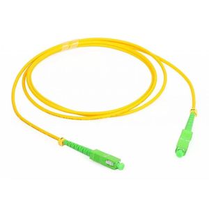 Patchcord de fibra monomodo con conectores SC/APC - SC/APC de 2 metros en marca GLCTec FO-1068