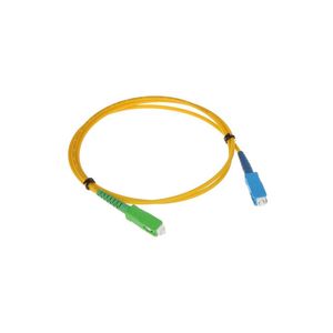 Patchcord de fibra monomodo con conectores SC/APC - SC/UPC de 2 metros en marca GLCTec FO-1070