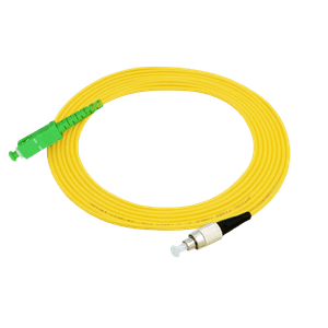 Patchcord de fibra monomodo con conectores FC/PC - SC/APC de 2 metros en marca GLCTec FO-2506