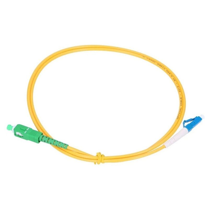 Cable fibra optica SC/APC simple netcord internet 5 metros - MEGATRONICA